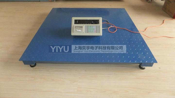 带打印电子地磅实物图，出厂标配上海耀华XK3190系列打印显示仪表